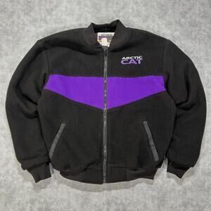 Vintage Arctic Cat Arctic Wear Shadow Jacket Fleece snowmobile mens Large